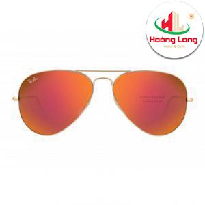Kính mát Ray-Ban Aviator tráng gương cam hồng