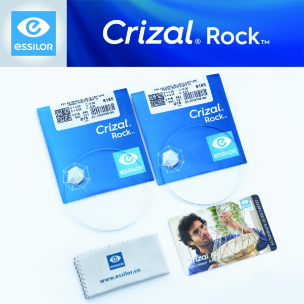 Tròng kính Crizal Rock 1.56 chống xước